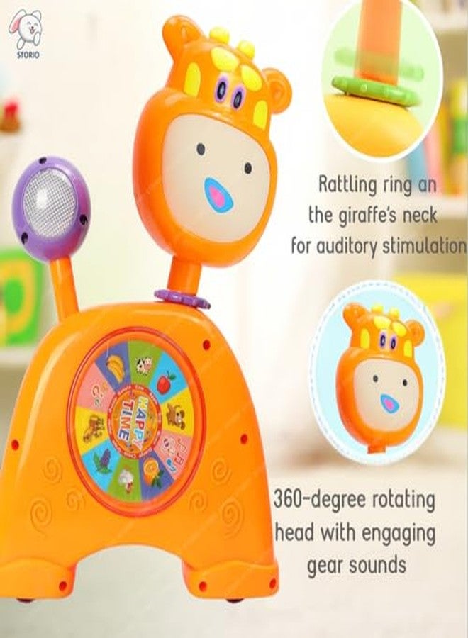 Storio Musical Light & Sound Cow Piano with 5 Modes of Animal Sound (Colour May Vary)| Soothing Melodies| Interactive Modes| Spinning Wheel | Ideal Gifting Option - Image 4